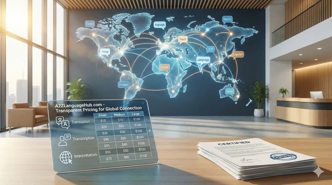 Certified translation pricing and rates for Canada