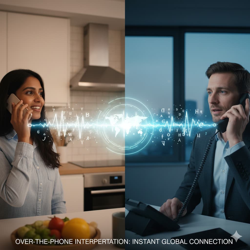 Over-the-phone interpretation services for instant language support